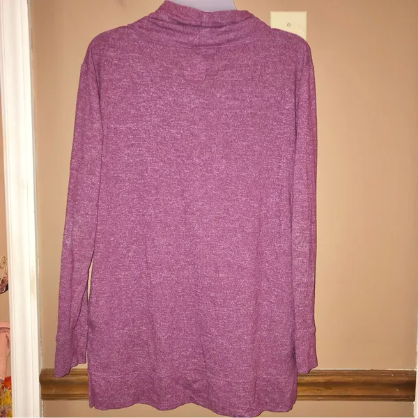 Aerie Cowl Neck Just Add Leggings Sweater‎ Purple Small - Image 2