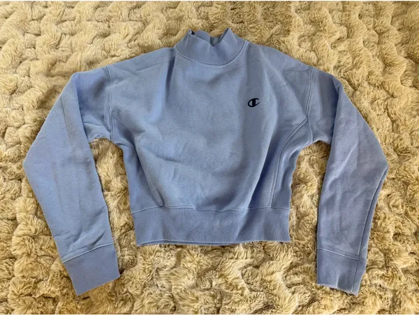Champion Cropped Mockneck Sweatshirt - Image 3