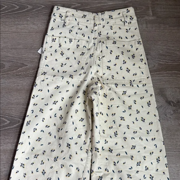 NEW Zara The Marine Straight Floral Jeans 2 - Image 11