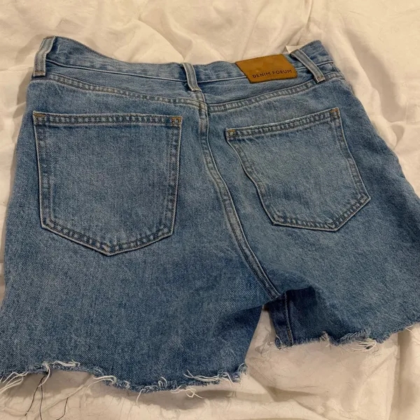 Denim forum THE YOKO MID THIGH SHORT Blue Size 26 - Image 7