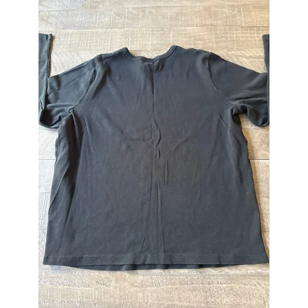 Ralph Lauren Women's Black‎ Logo Embroidered Long Sleeve Tee Size 1X - Image 9