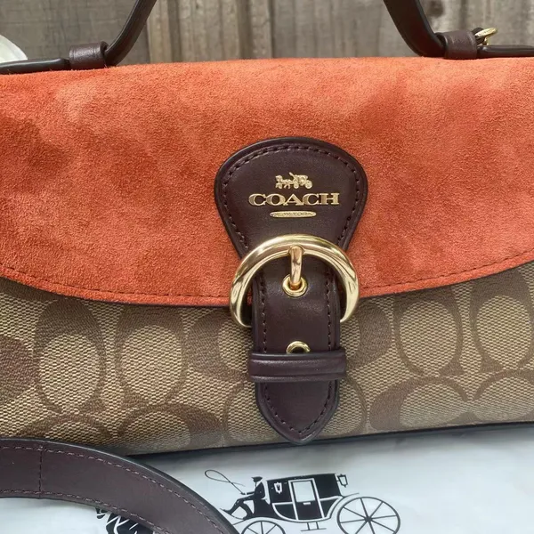 Coach Kleo Top Handle In Signature CanvasC8516 - Image 2