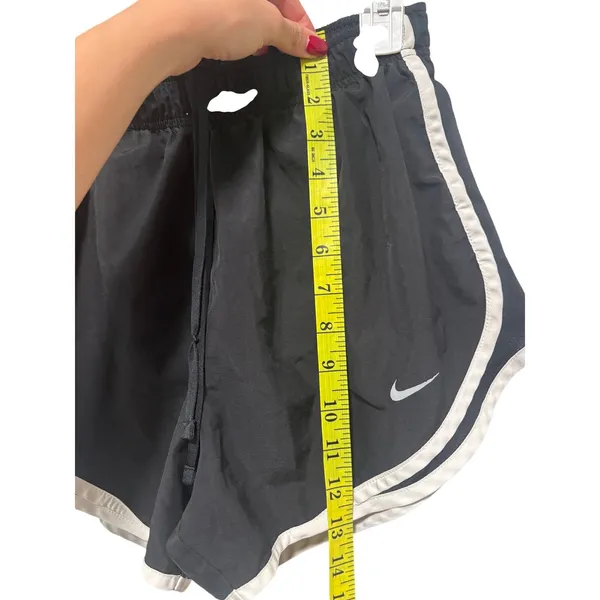 Nike Black and White Dri-FIT Athletic Shorts M - Image 6