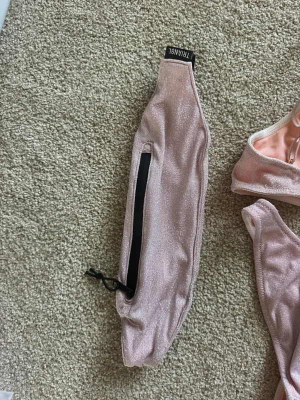 Light pink sparkle triangl set - Image 5