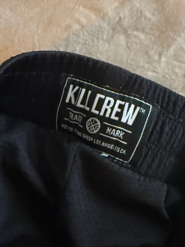 Kill Crew black gym lifting jersey short Size L - Image 3
