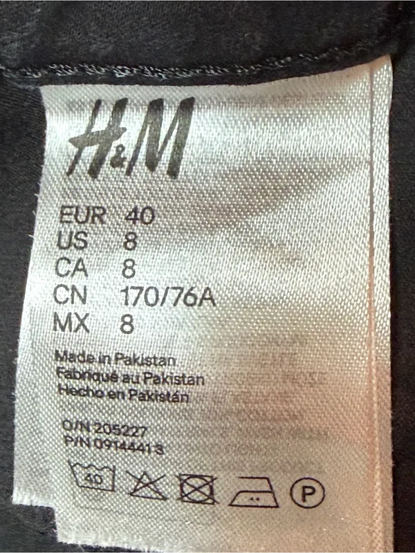 H&M Women’s Ultra High Waist Ankle Length Black Curvy Jeggings Size US 8/UK 12 - Image 3