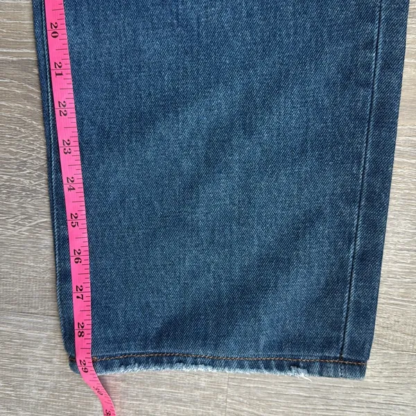 NEW Madewell Baggy Straight Jeans in Dark Worn Indigo Wash 27 - Image 9