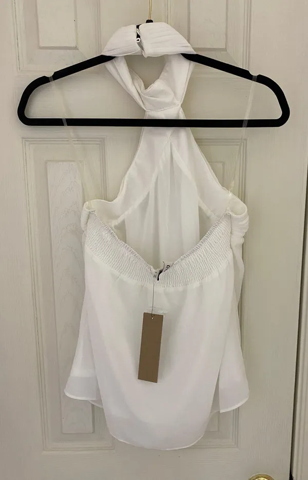 DO+BE White Halter Top - Image 2