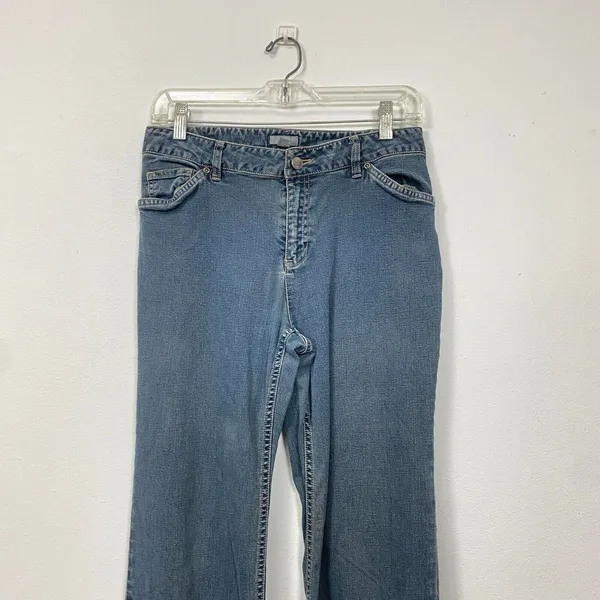J.Jill womens petite size 6P straight leg blue jeans y2k‎ - Image 3