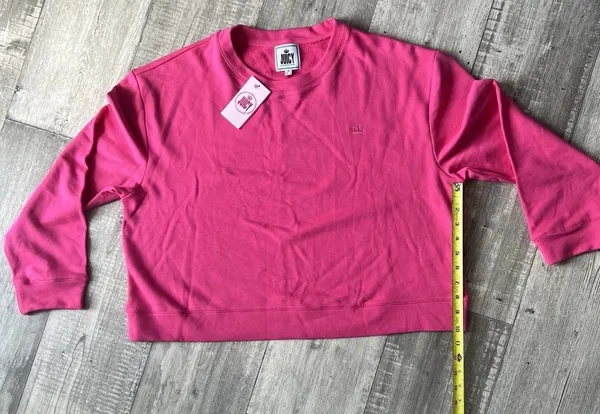 Juicy Couture Cropped French Terry Crewneck Size 1X (A 46) - Image 4