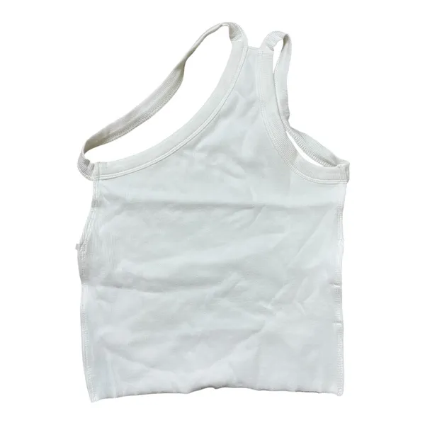 Edikted | White Verdi Open-Back One Shoulder Crop Top - Image 5