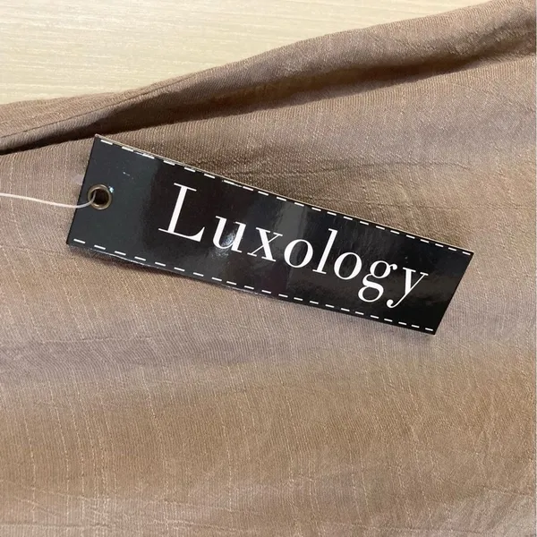 Luxology Taupe Sleeveless Embroidered Sequin V-Neck Shift‎ Dress Y7365114 - Image 10