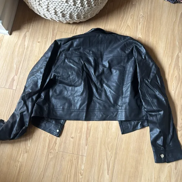 re:named Black Leather Jacket - Image 4