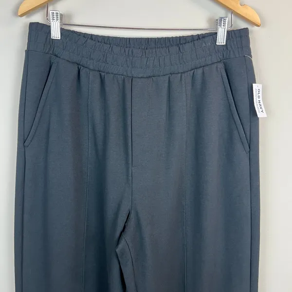 Old Navy Pants Women L Tall Black Dynamic Fleece High Rise Wide Leg Sweat Lounge - Image 2