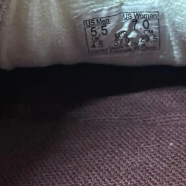 Vans Burgundy And‎ Pink Sneakers Size 7 - Image 7