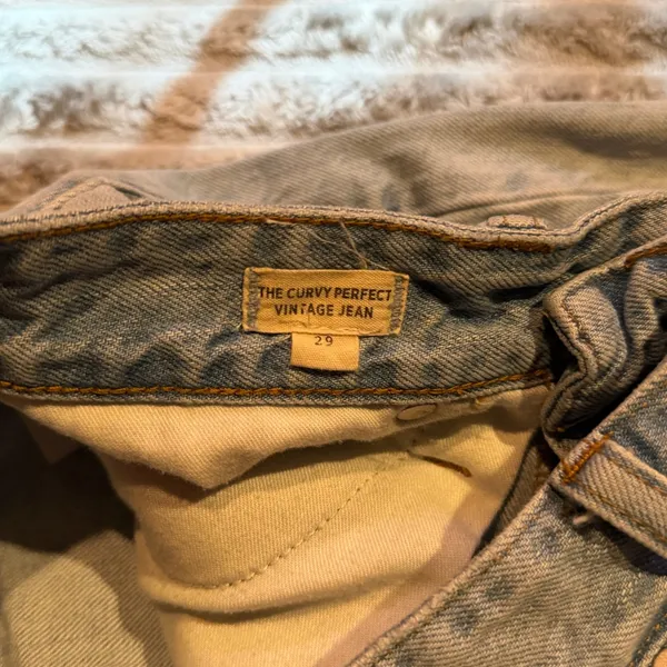 Madewell The Curvy Perfect Vintage Jean Light Wash High Rise Tapered Denim 29 - Image 4