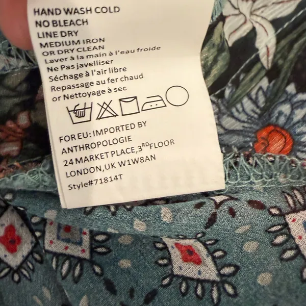 Anthropologie Tiny lovely patchwork wrap top - Image 13