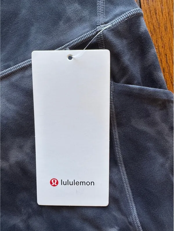 Lululemon Align With Pockets High Rise 25” Diamond Dye Pitch Grey Size 8 NWT - Image 5