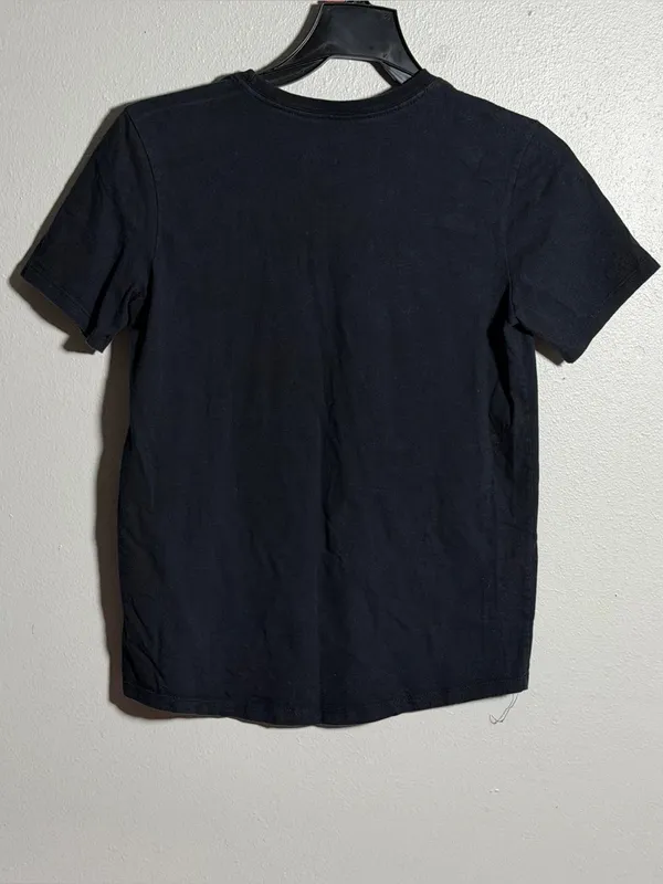 Nike Women Black Nike Tee White Swoosh Logo Activewear size XS - Image 5