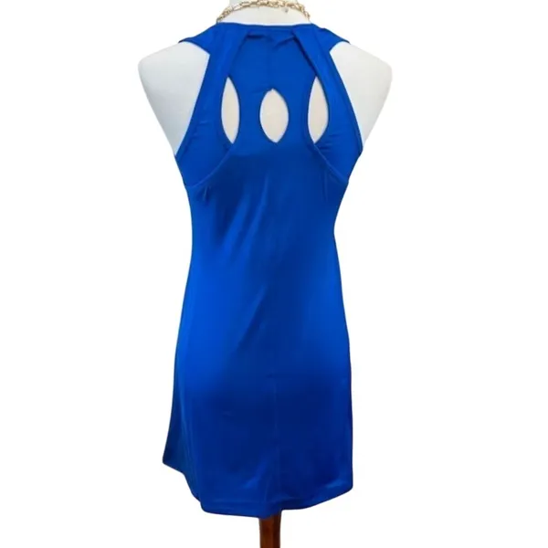 Reel Legends‎ Royal Blue Cutout Back Athletic Tennis Dress Petite Small PS - Image 3