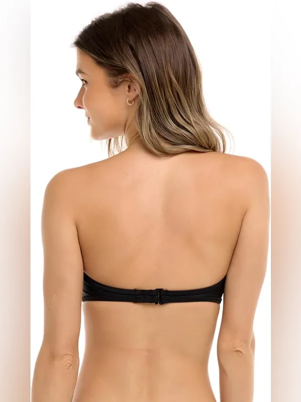 Body Glove Smoothies Convertible Bandeau Bikini Set - Black - S - Image 4