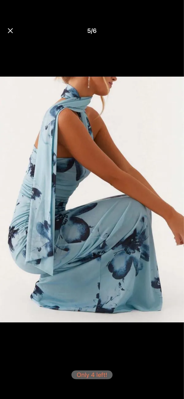 Pepper Mayo Songbird Maxi Wrap Neck Dress - Image 3