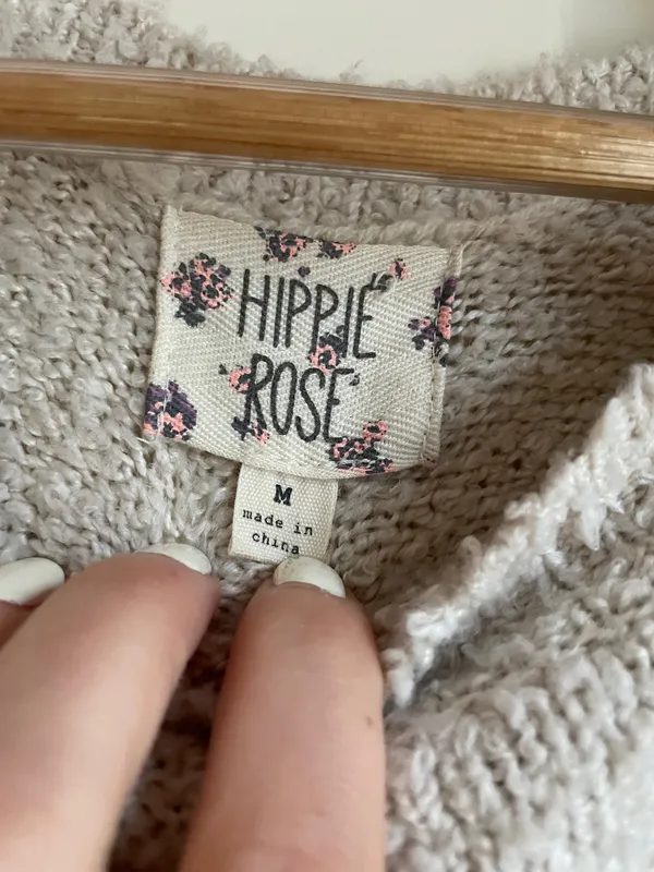 Hippie Rose cream sweater - Image 2