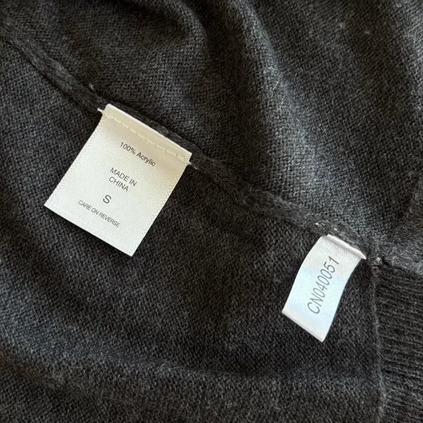 Y2K New York & Company Cropped Shrug Sweater Cozy Cardigan S Coquette Babydoll - Image 6