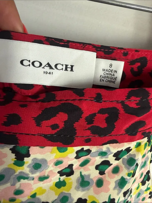 Coach 1941 floral patchwork circular silk skirt 8 - Image 5