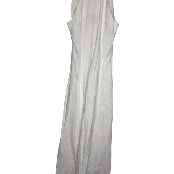 ✨NWT Elliatt CURAAE Chelsea Maxi Shirt Dress White Halter Button‎ Front Sz S ✨ - Image 4
