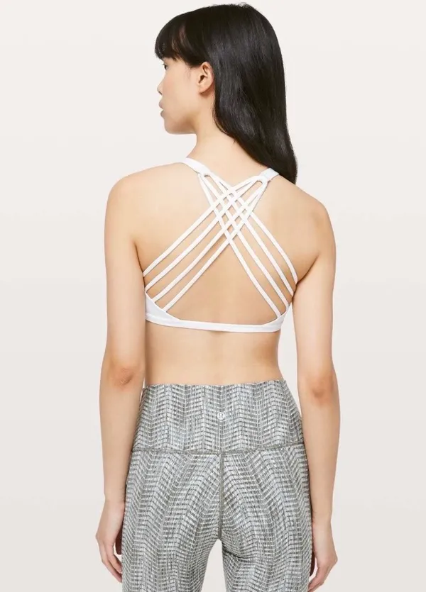 Lululemon Free To Be Bra *Wild High Neck White 6 - Image 6