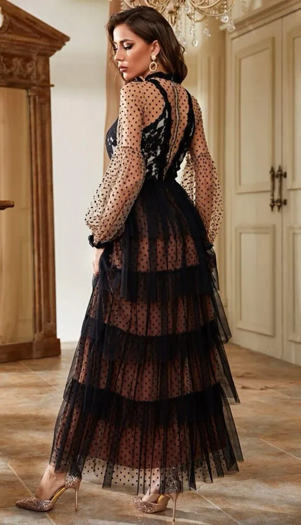 Boutique Black Dress - Image 2