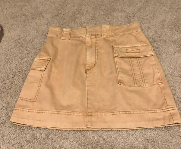 Urban Outfitters Mustard yellow cargo skirt never worn - Image 2