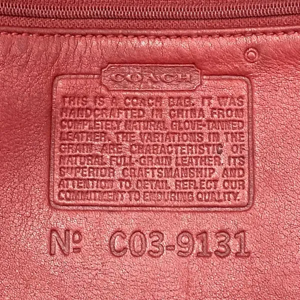Vintage COACH 9131 Legacy Saddle Red Leather Flat Crossbody Shoulder Bag - Image 14