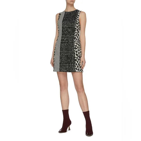 ALICE + OLIVIAClyde Patchwork Shift Dress‎ - Image 5
