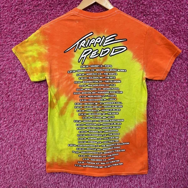 Trippie Redd Life's A Trip Tour tie dye Tee size small - Image 3