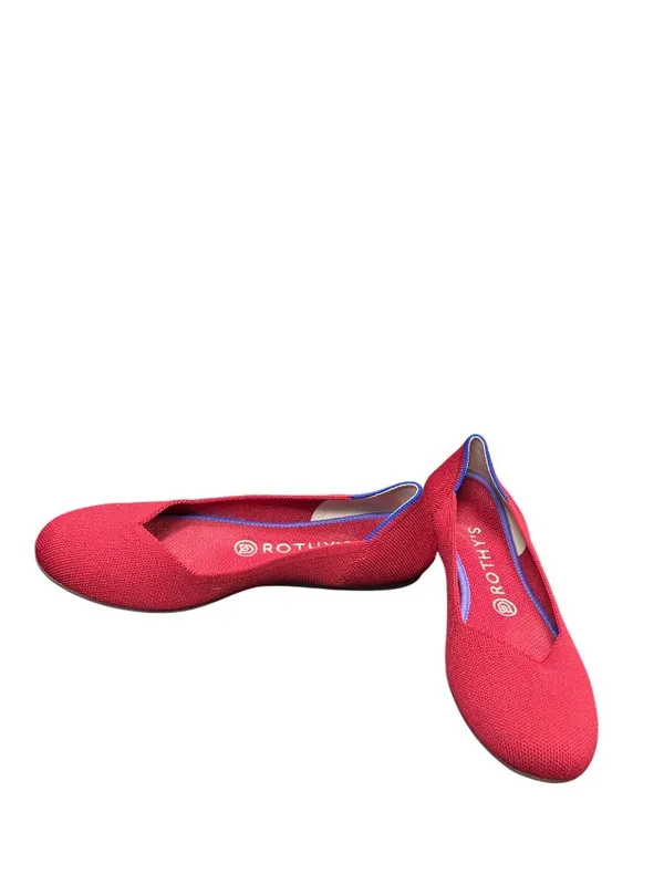 Rothy's The Point womans red knit pointed flats shoes sz 7.5 SKU 10-438 - Image 2