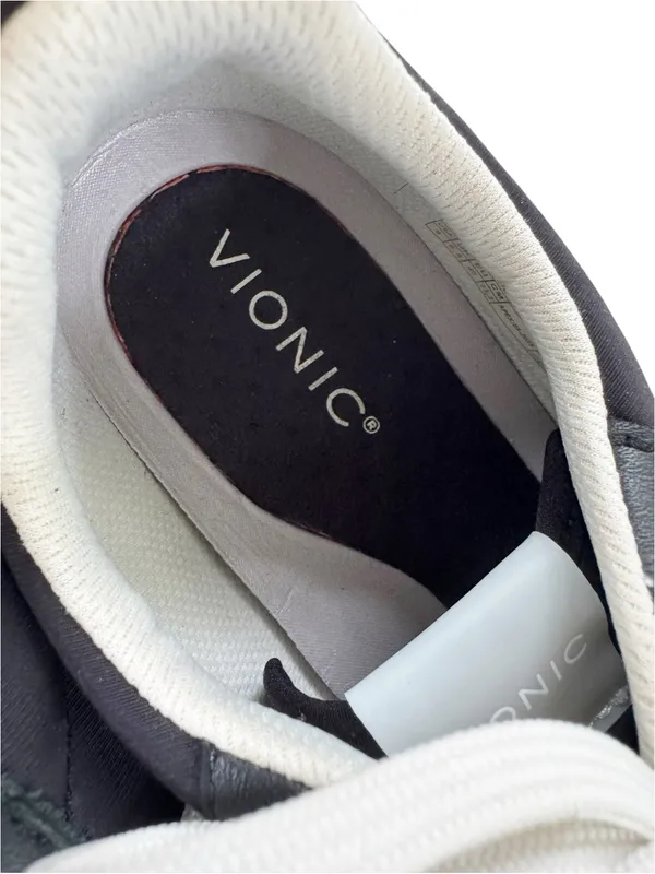 Vionic Walk Glide Sneaker Suede Trim Black Cushioned Size 9 - Image 8