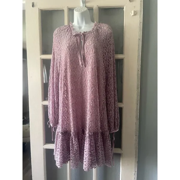 Free People Jenny Purple Crush Velvet Dress - Image 9