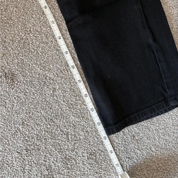 JEN7 - 7 For All Mankind Coated Black Straight Leg Jean - Image 4