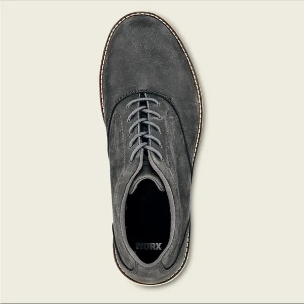 Red Wing Worx 5144 Steel Toe Leather Work Shoes Grey Zinc Oxford Womens‎ 10 - Image 6