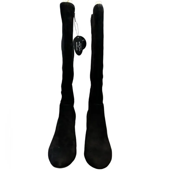 NWT INC Black Suede Knee High Boots Size 9 - Image 5