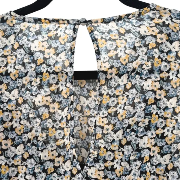 NWT Abercrombie & Fitch Womens Ditsy Floral Sheer Mini Dress Size Small Feminine - Image 7