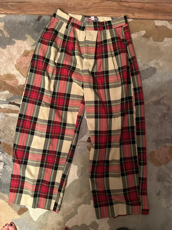 Urban Outfitters Red Plaid Pants - Image 5
