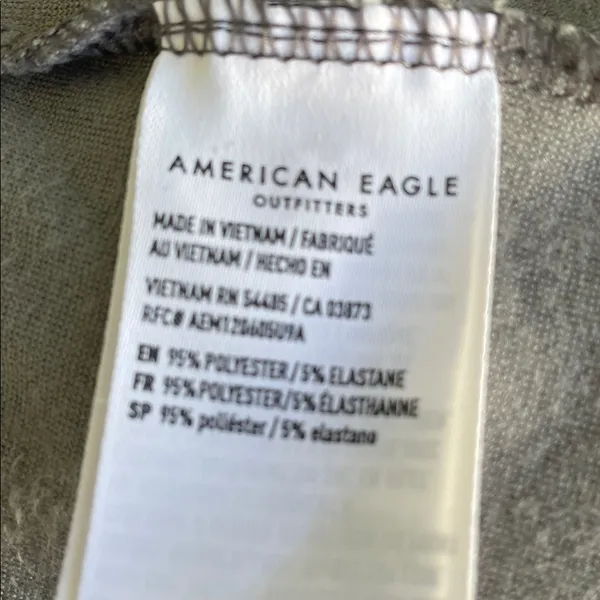 American Eagle Outfitters Charcoal Velour Bodysuit - Image 5