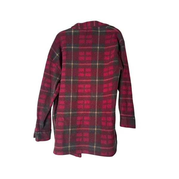 OneStep Up Authentic‎ Vintage Performance Fleece Plaid Button Up Jacket Size M - Image 5