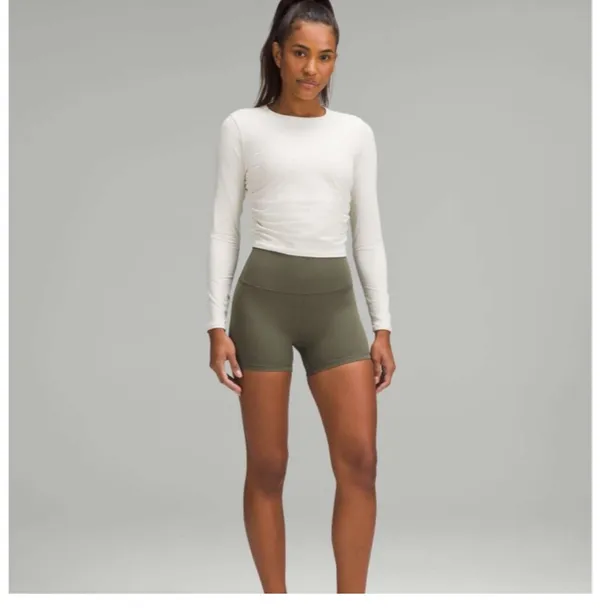 Lululemon Align High-Rise Short Army Green 4” Size 4 - Image 4