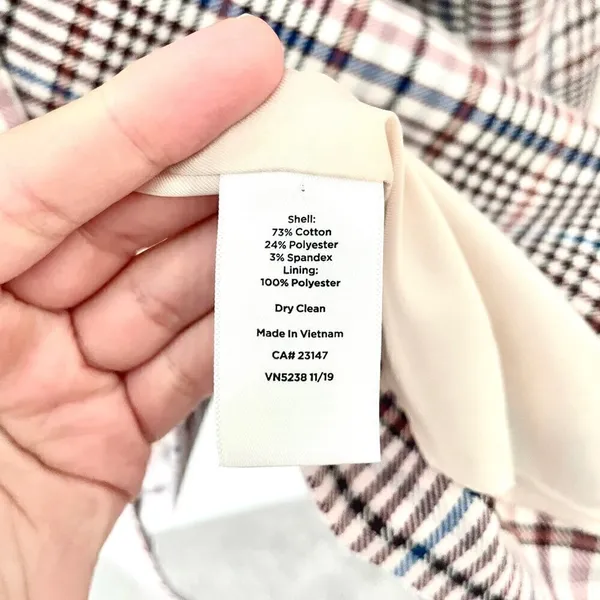 Talbots Multicolor Plaid Stripe Blazer Jacket Women’s Size 24 Classic Fit Preppy - Image 4