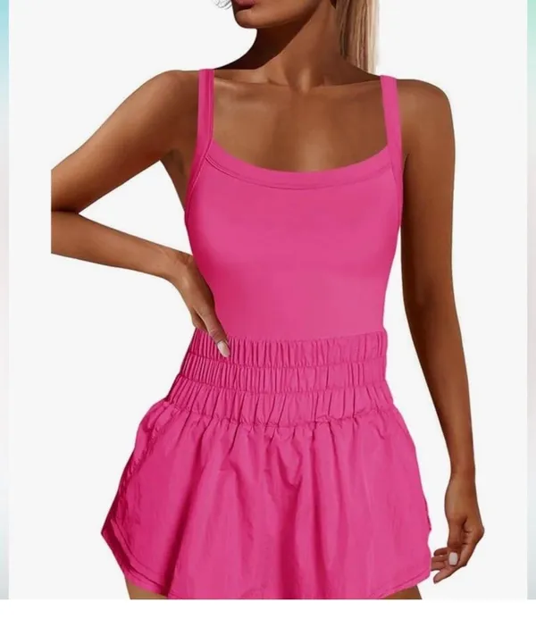 Nirovien Womens Skortsie Athletic Tennis Dress - Image 5