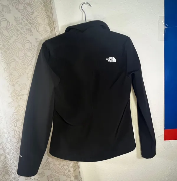 The North Face Women’s WindWall Softshell Jacket Black Zip Up Size Small - Image 3